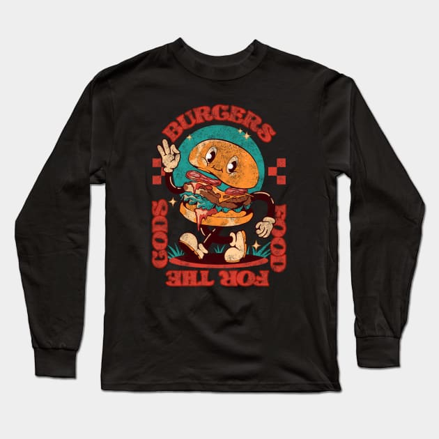 Burger food for the gods Long Sleeve T-Shirt by iqbalgarint